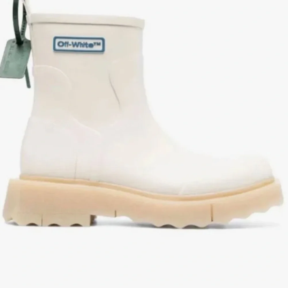 Off-White Men's Virgil Abloh Ankle Rain Boots